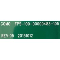 FUENTE PARA MONITOR CISCO TELEPRESENCE / NUMERO DE PARTE 341-100101-01 / FPS-100-D0000483-105 / 20131012 / PST1746M046 / LTI550HN07 / MODELO MX300 G8 / MODELO 55''